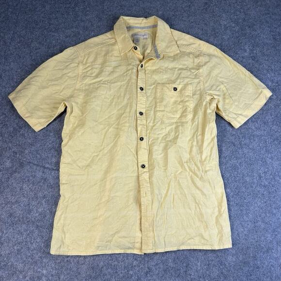 The Territory Ahead Shirt Large Cotton Textured Button Down Outdoor Gorpcore - Picture 1 of 7